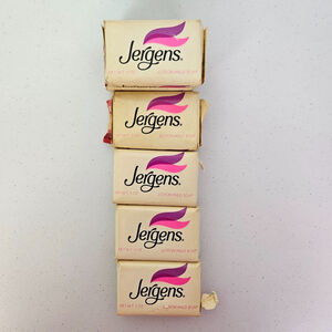 Vintage Jergens Lotion Mild Soap 6-3oz bars Original Wrapper Bathroom Decor Prop